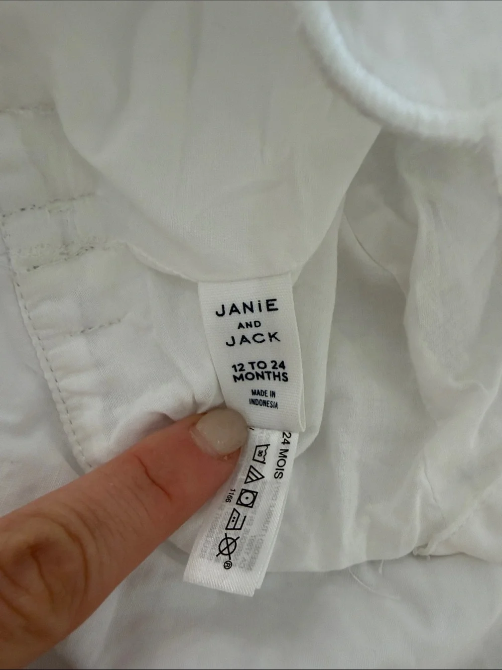 Janie and Jack White Scalloped Brim Sun Hat with Bow